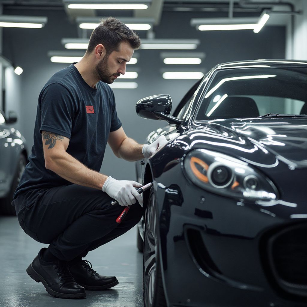 Echipa CleanCar aplicând standarde înalte de curățare