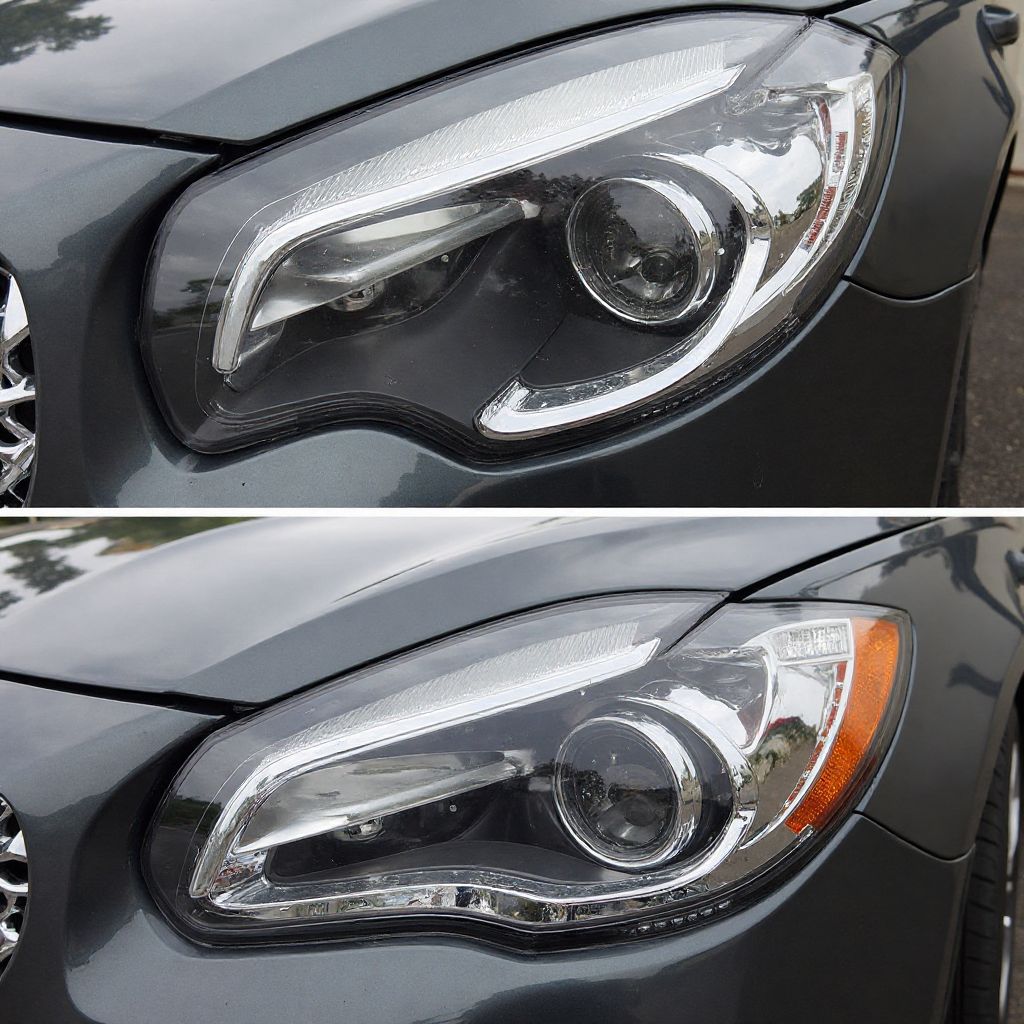 Înainte și după - restaurare faruri